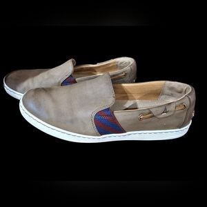 Sperry Tan and Blue Boat Shoes